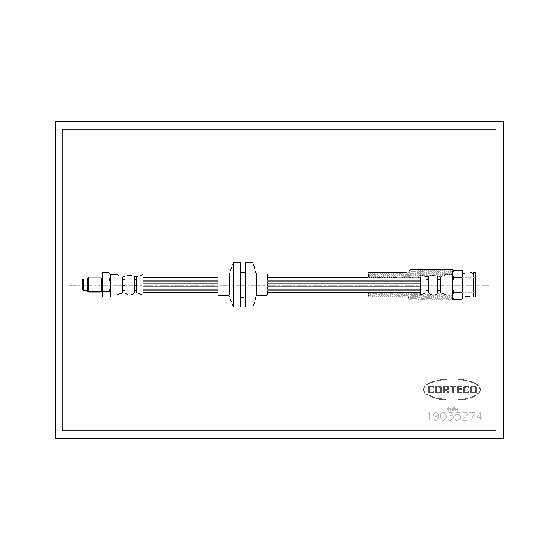 Flessibile freno asse anteriore - CORTECO