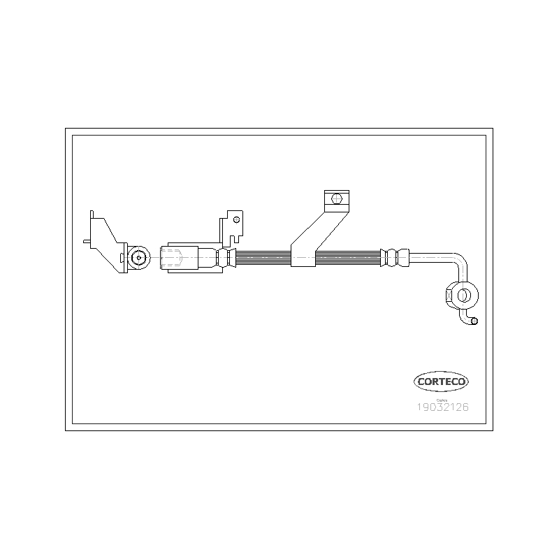 Flessibile freno asse posteriore - CORTECO