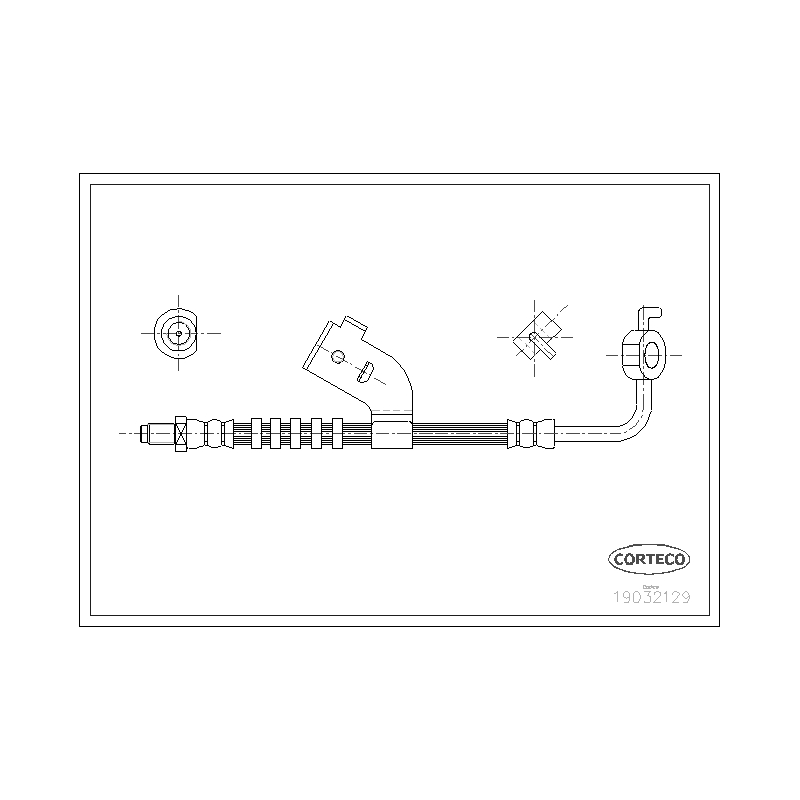 Flessibile freno asse posteriore - CORTECO