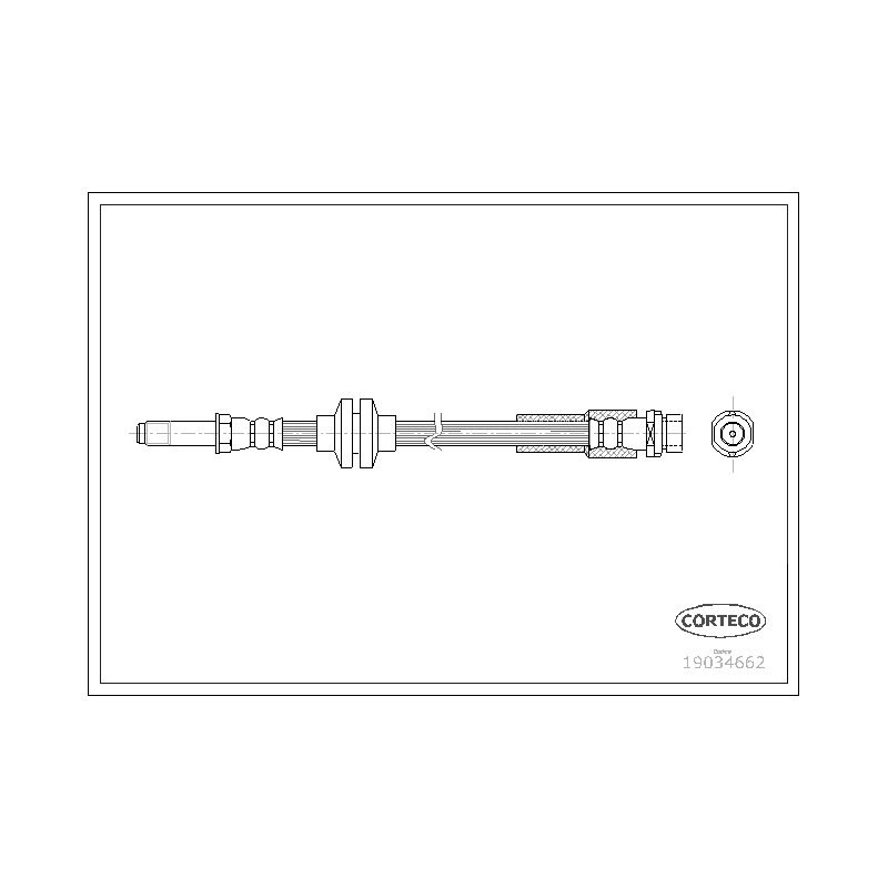 Flessibile freno asse anteriore - CORTECO