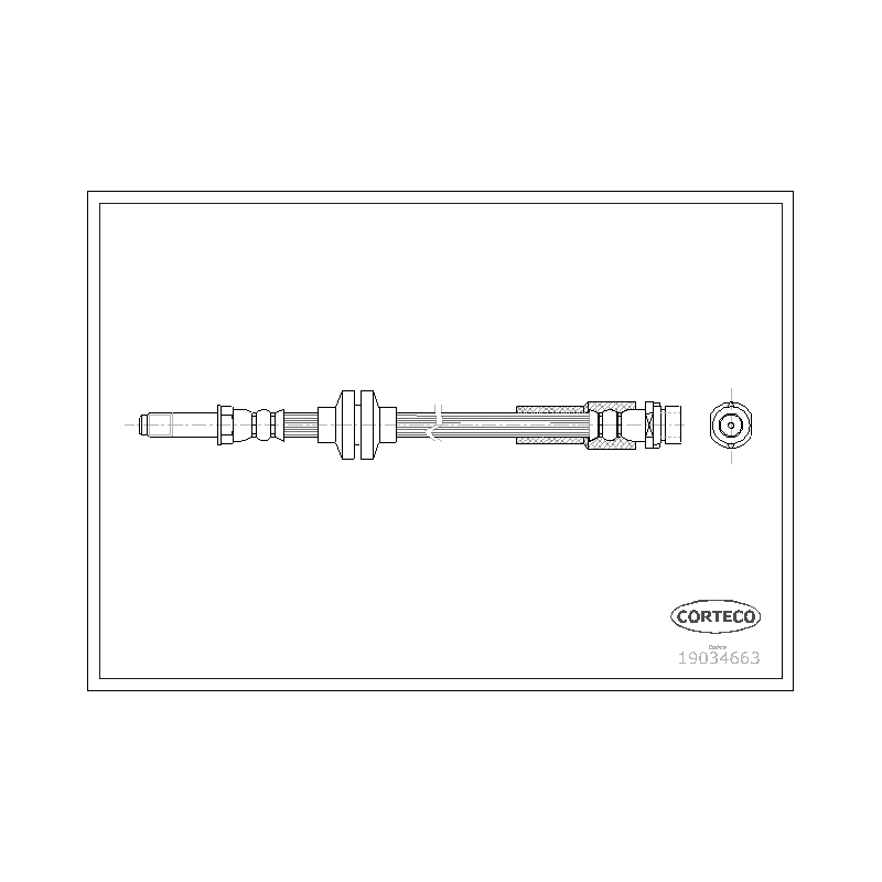 Flessibile freno asse anteriore - CORTECO