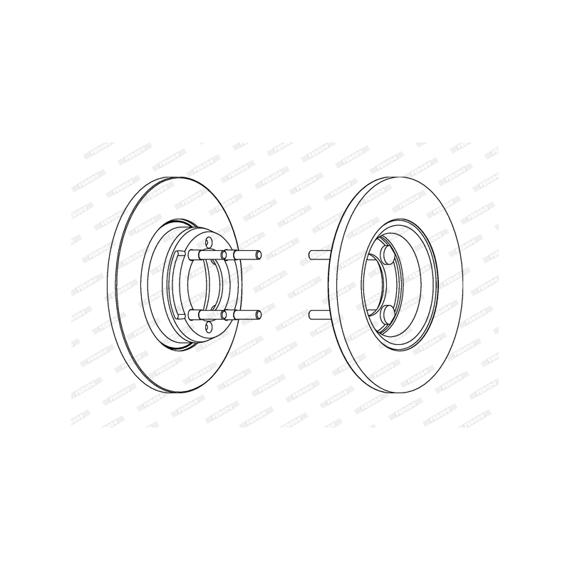Disco freno asse anteriore - FERODO