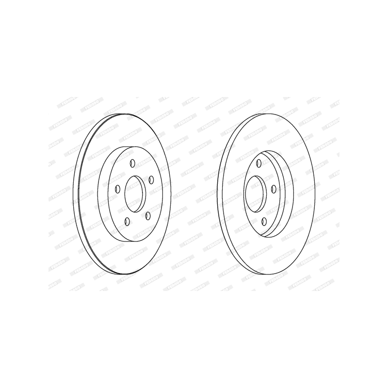 Disco freno asse posteriore - FERODO