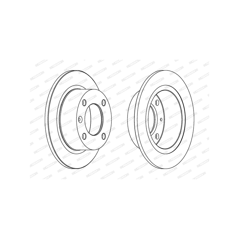 Disco freno asse posteriore - FERODO