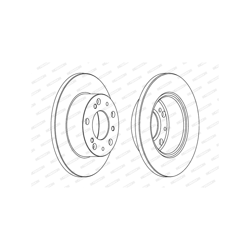 Disco freno asse posteriore - FERODO