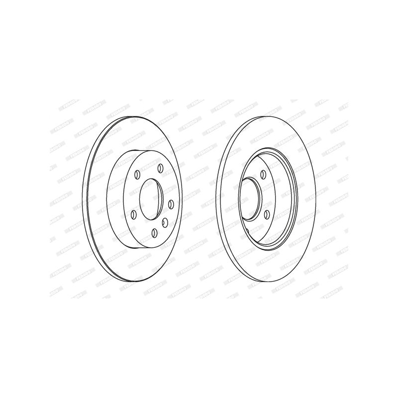 Disco freno asse posteriore - FERODO