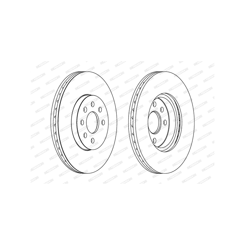 Disco freno asse anteriore - FERODO