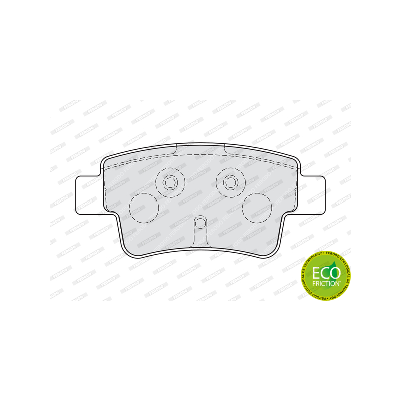 Pastiglie freno asse posteriore - FERODO