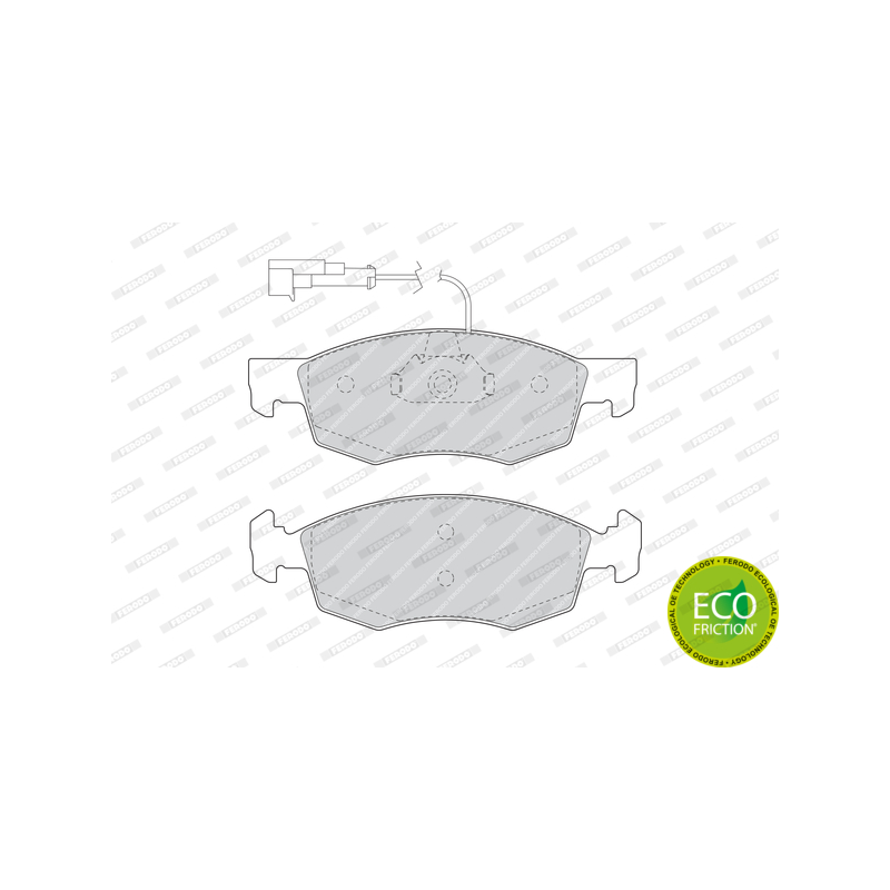 Pastiglie freno asse anteriore - FERODO