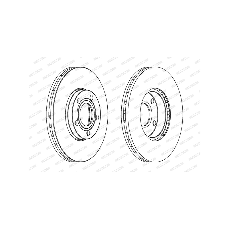 Disco freno asse anteriore - FERODO