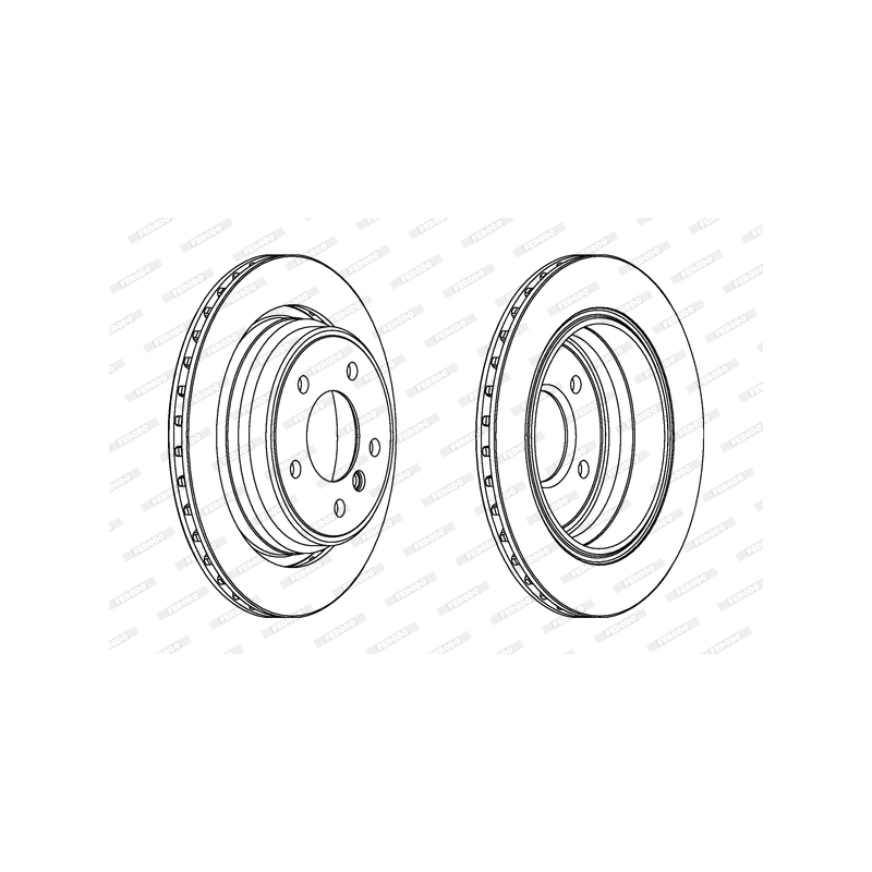 Disco freno asse posteriore - FERODO