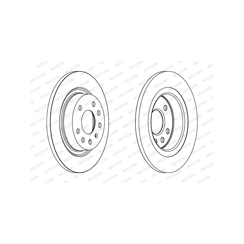 Disco freno asse posteriore - FERODO