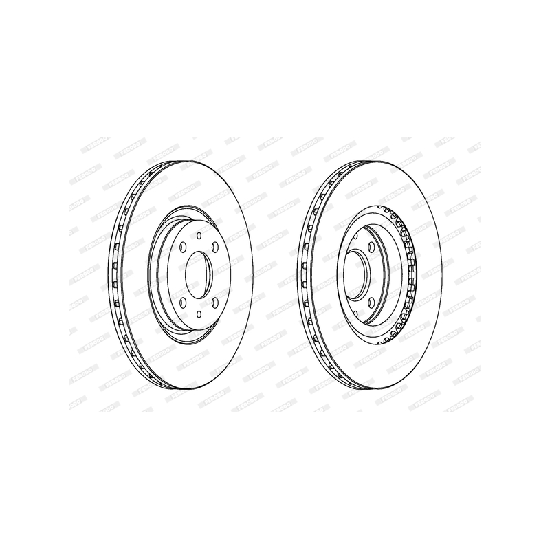 Disco freno asse anteriore - FERODO