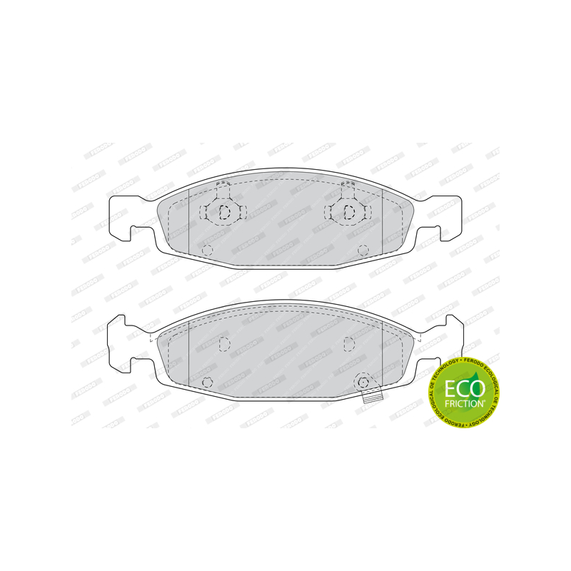 Pastiglie freno asse anteriore - FERODO