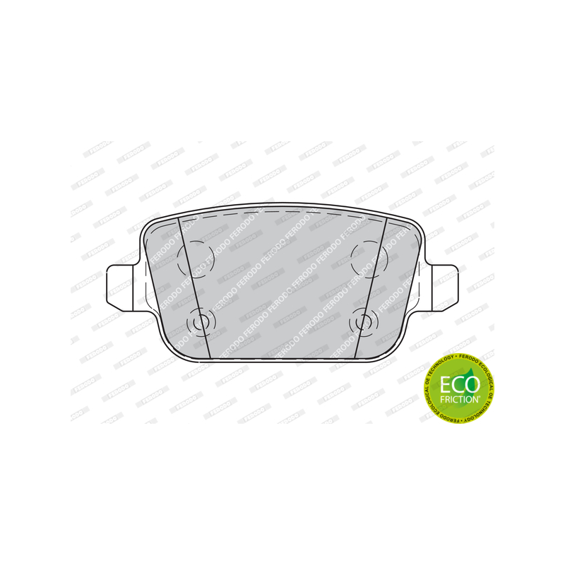 Pastiglie freno asse posteriore - FERODO