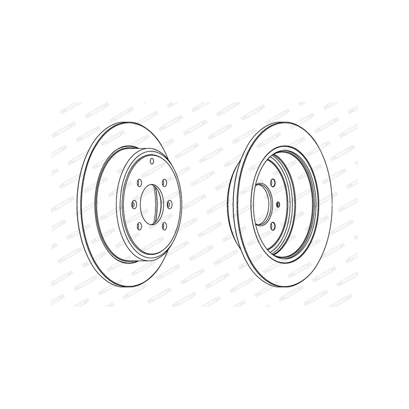 Disco freno asse posteriore - FERODO