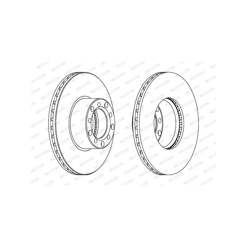 Disco freno asse posteriore - FERODO