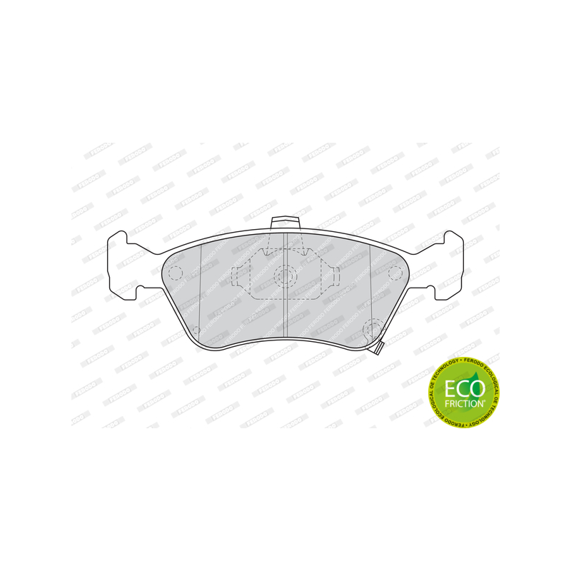 Pastiglie freno asse anteriore - FERODO