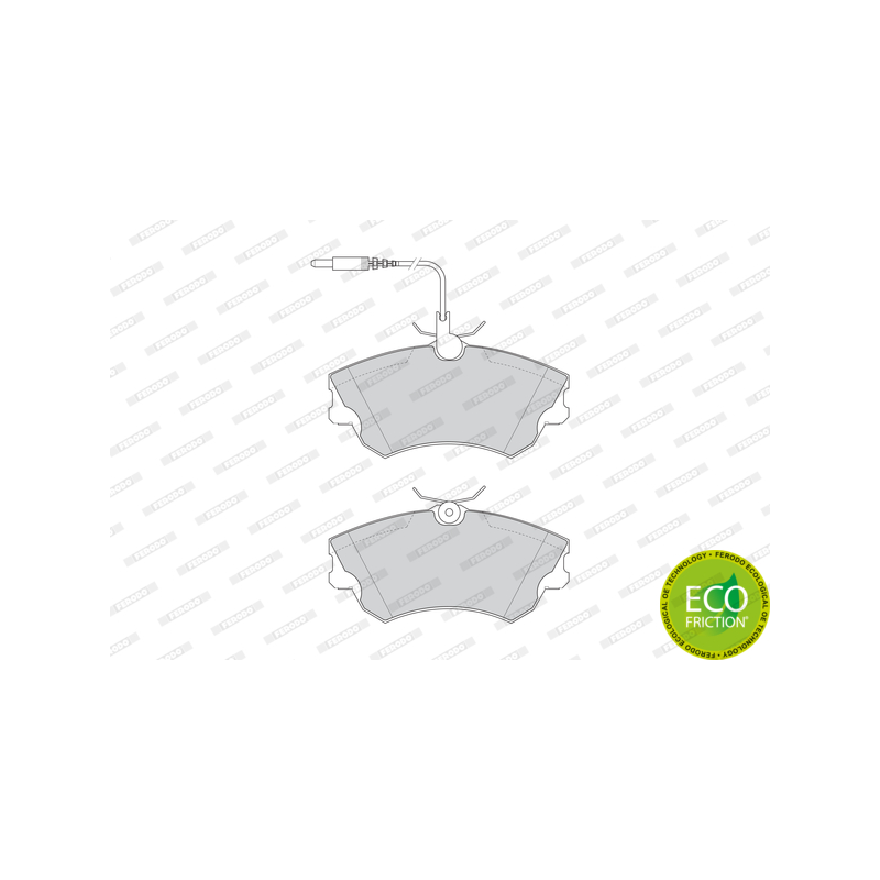 Pastiglie freno asse anteriore - FERODO