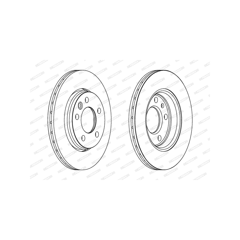 Disco freno asse posteriore - FERODO