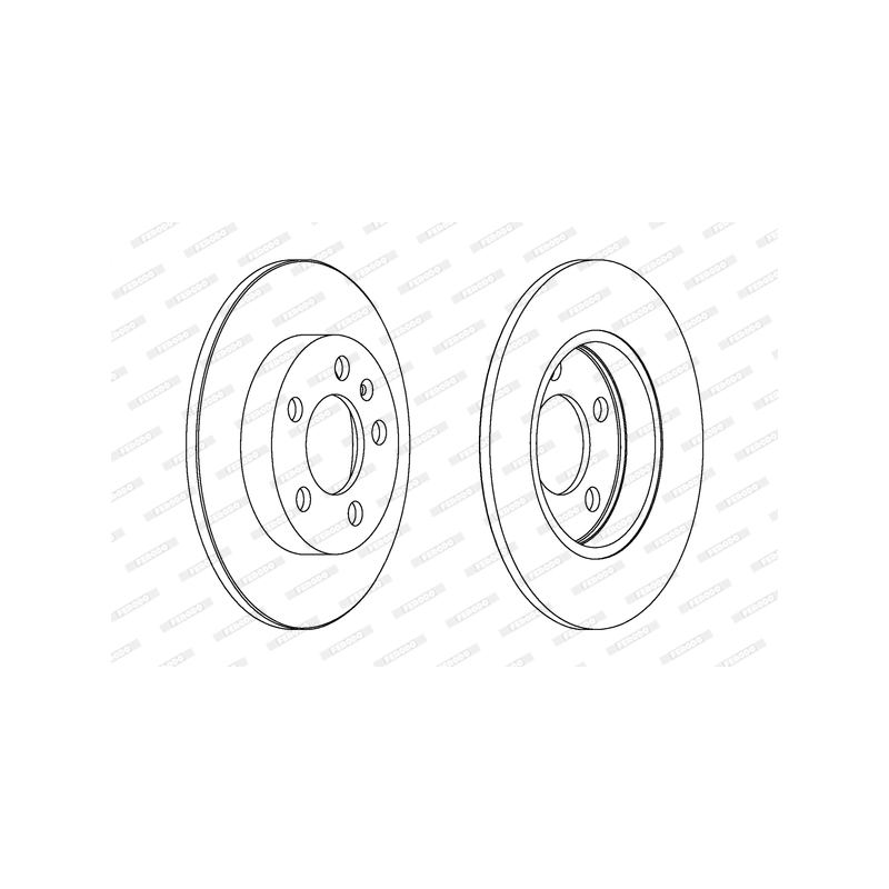 Disco freno asse posteriore - FERODO