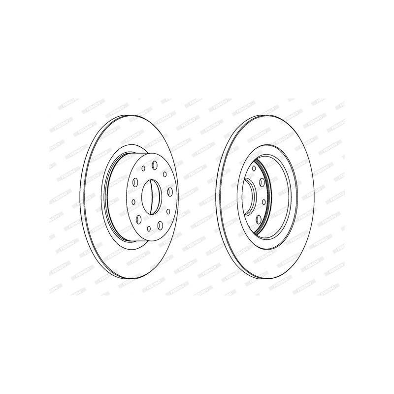 Disco freno asse posteriore - FERODO