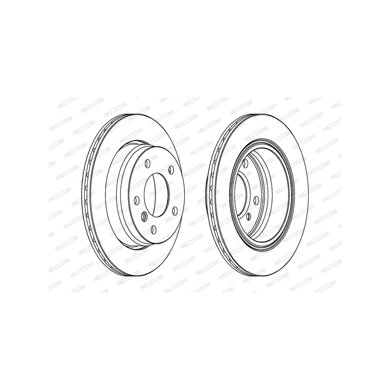 Disco freno asse posteriore - FERODO
