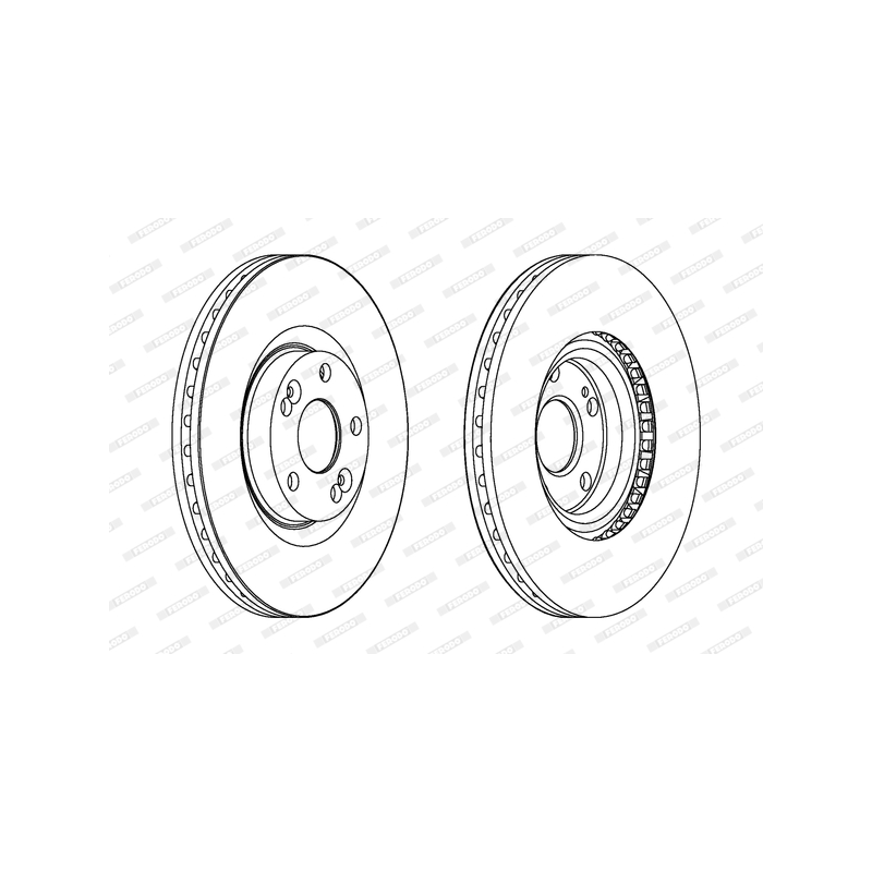 Disco freno asse anteriore - FERODO