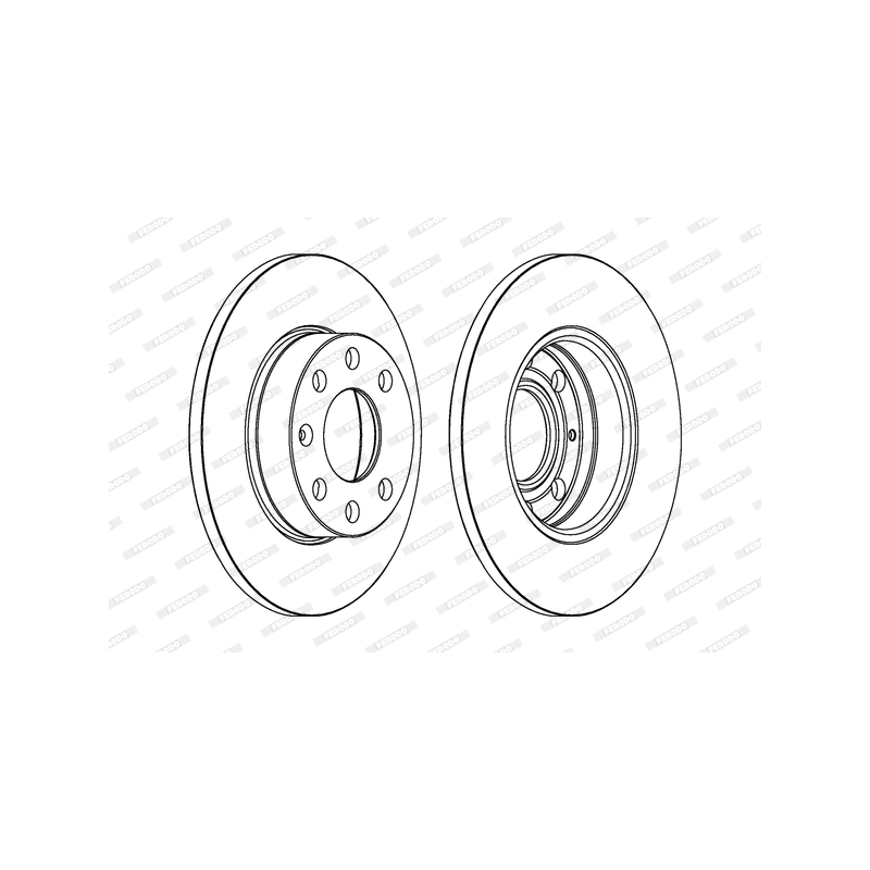 Disco freno asse anteriore - FERODO