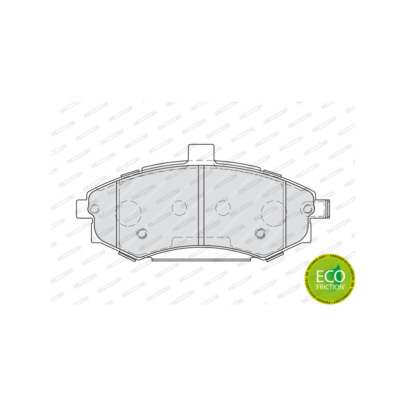 Pastiglie freno asse anteriore - FERODO