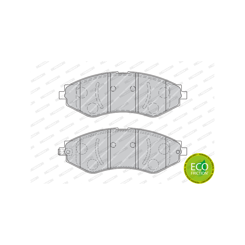 Pastiglie freno asse anteriore - FERODO
