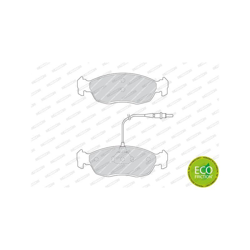 Pastiglie freno asse anteriore - FERODO
