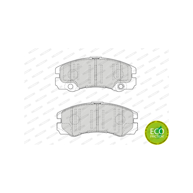 Pastiglie freno asse anteriore - FERODO