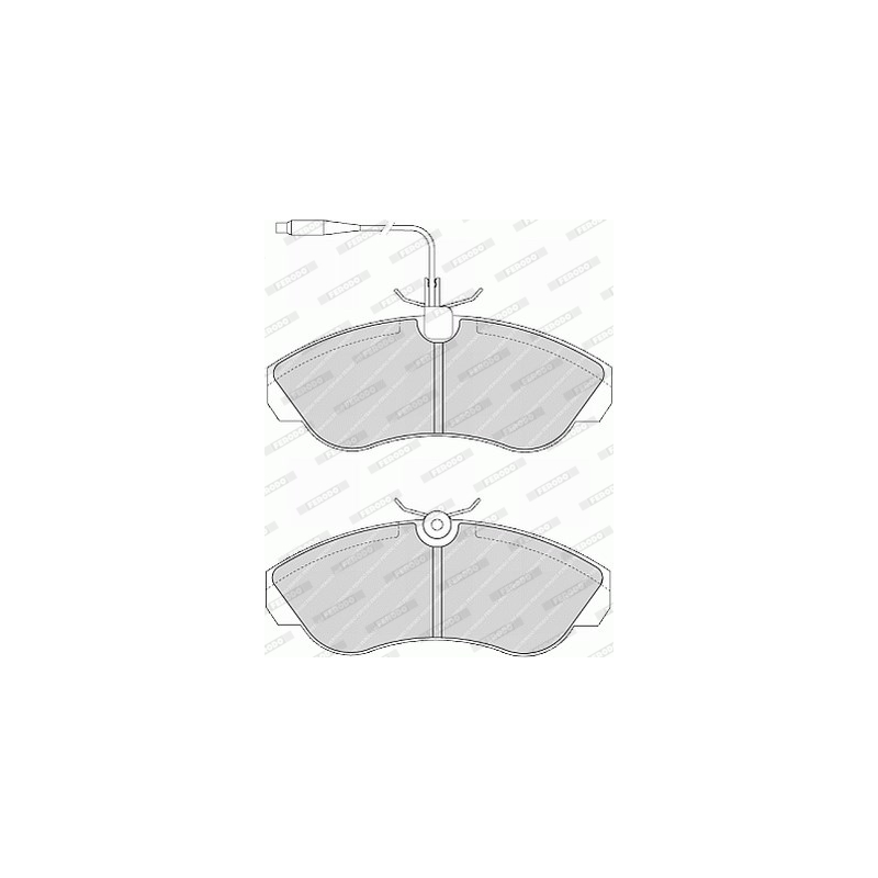 Pastiglie freno asse anteriore - FERODO