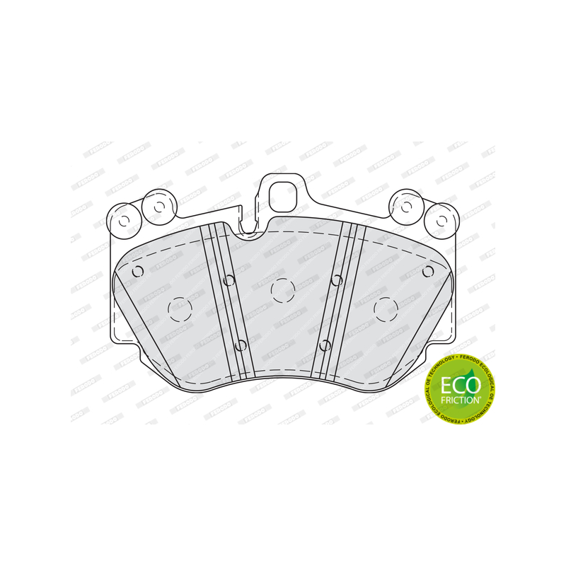 Pastiglie freno asse anteriore - FERODO