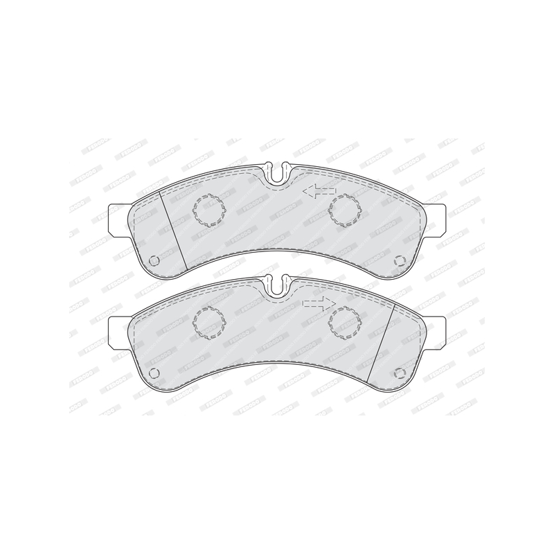 Pastiglie freno asse posteriore - FERODO