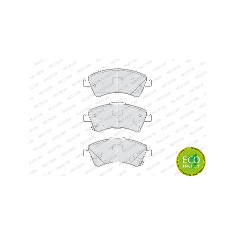 Pastiglie freno asse anteriore - FERODO