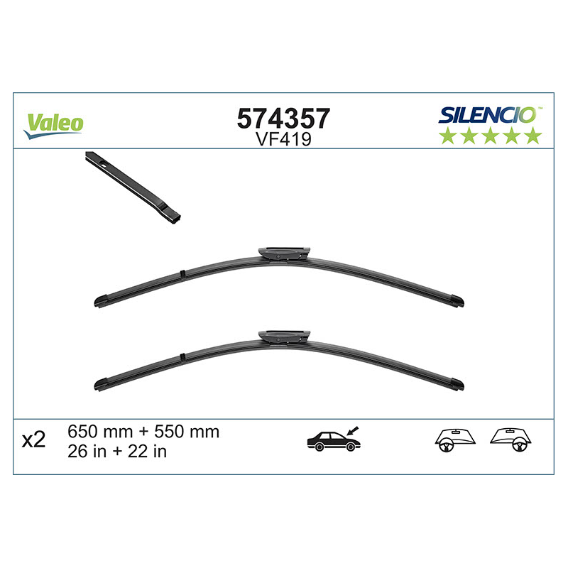 Spazzole tergicristalli - VALEO