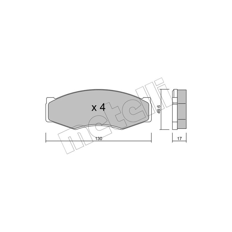 Pastiglie freno asse anteriore - METELLI