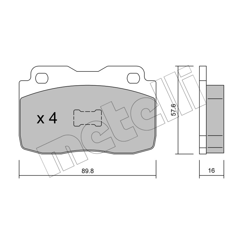 Pastiglie freno asse anteriore - METELLI