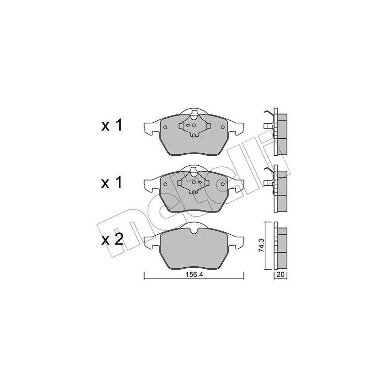 Pastiglie freno asse anteriore - METELLI