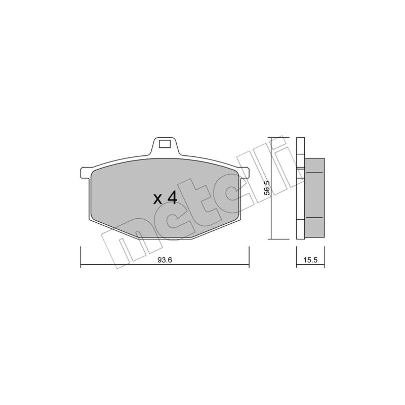 Pastiglie freno asse anteriore - METELLI