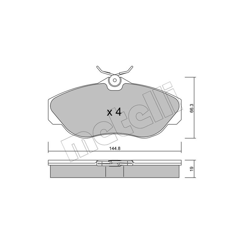 Pastiglie freno asse anteriore - METELLI
