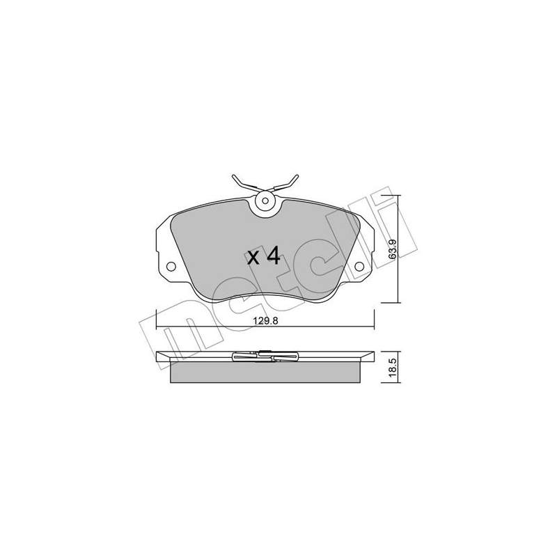 Pastiglie freno asse anteriore - METELLI