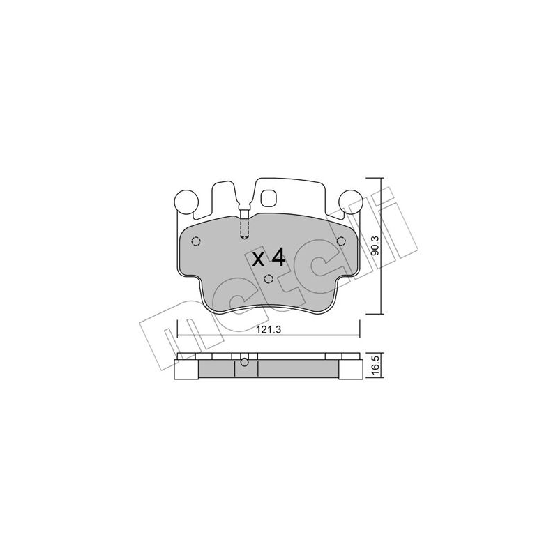 Pastiglie freno asse anteriore - METELLI