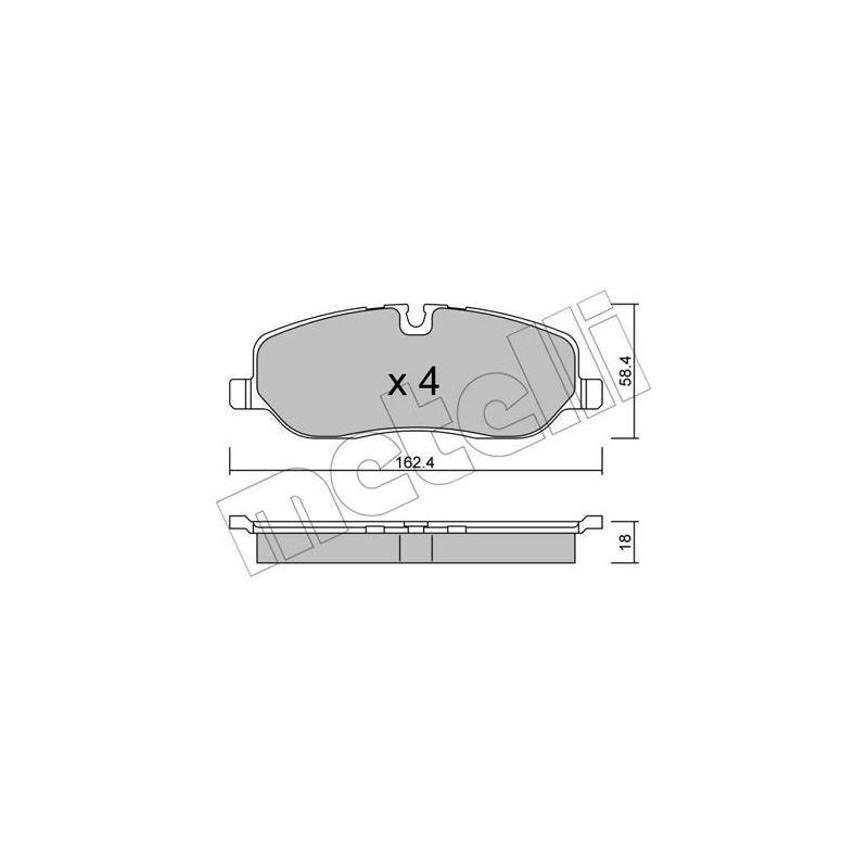 Pastiglie freno asse anteriore - METELLI