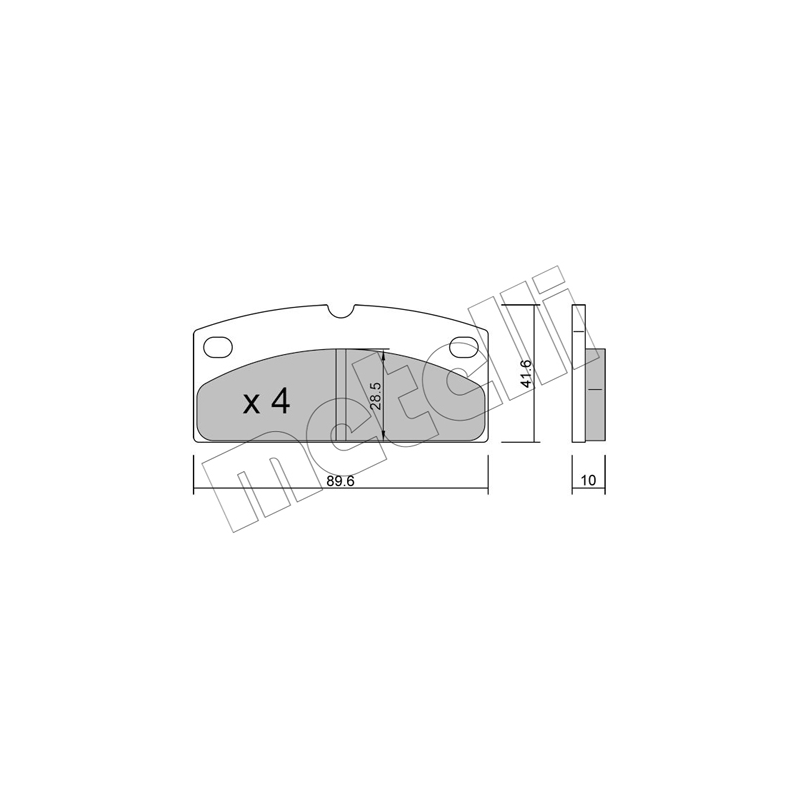 Pastiglie freno asse anteriore - METELLI