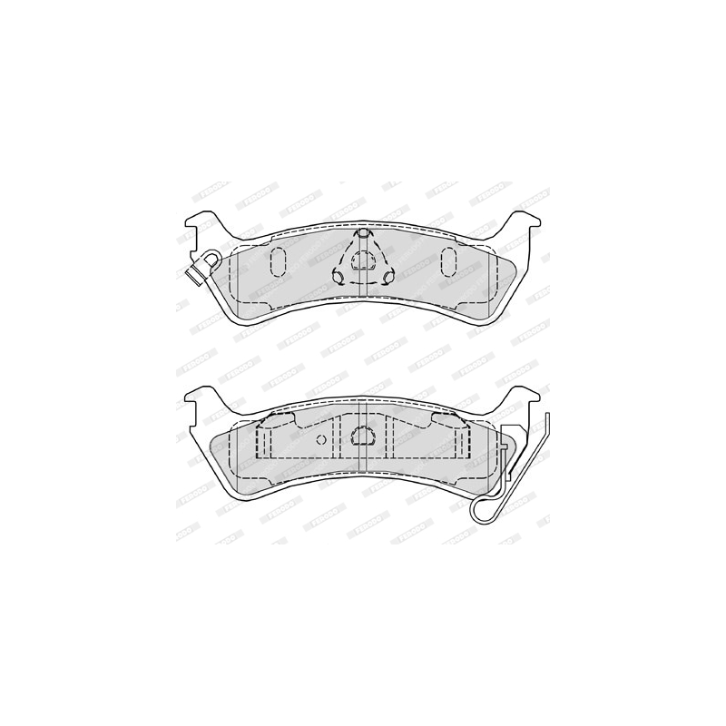 Pastiglie freno asse posteriore - FERODO