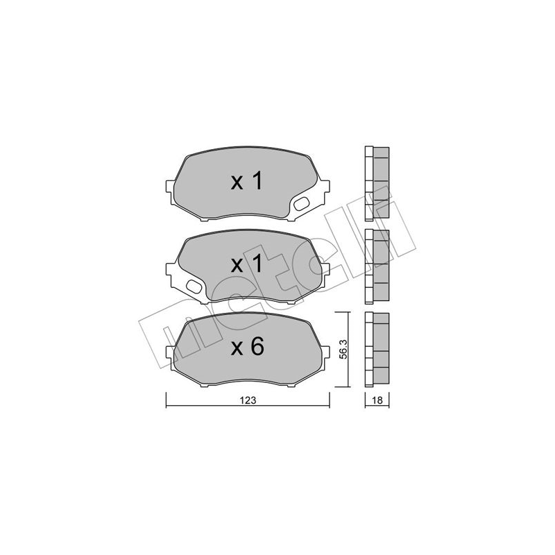 Pastiglie freno asse posteriore - METELLI