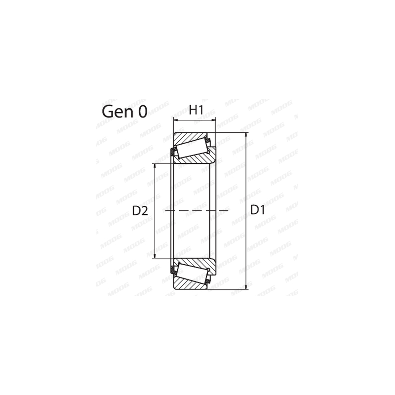 Cuscinetto ruota asse posteriore - MOOG